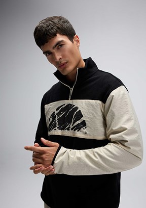 ELLESSE Siyah Erkek Fermuarlı Sweatshirt