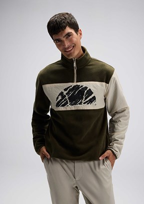 ELLESSE Yeşil Erkek Fermuarlı Sweatshirt