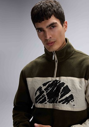 ELLESSE Yeşil Erkek Fermuarlı Sweatshirt