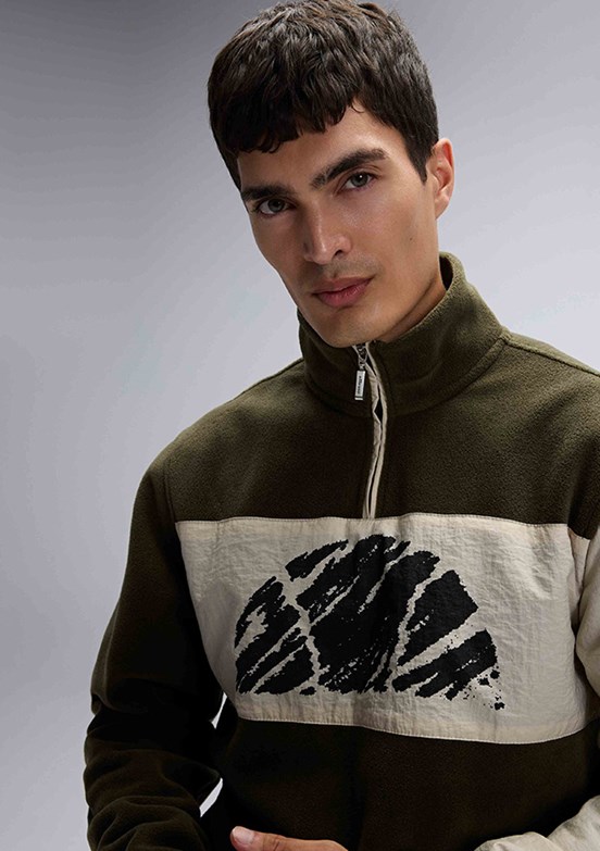 ELLESSE Yeşil Erkek Fermuarlı Sweatshirt