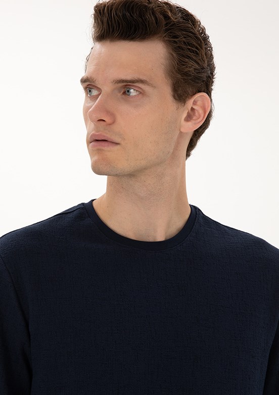 PİERRE CARDİN Lacivert Erkek Regular Sweatshirt