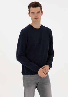 PİERRE CARDİN Lacivert Erkek Regular Sweatshirt