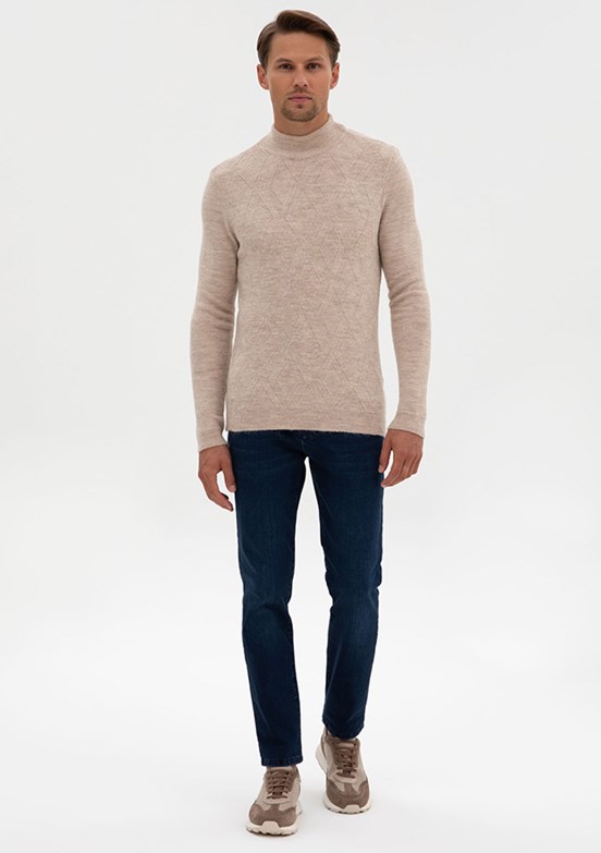 PİERRE CARDİN Lacivert Erkek Slim Jean Pantolon