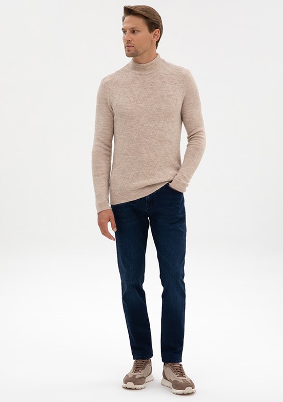 PİERRE CARDİN Lacivert Erkek Slim Jean Pantolon