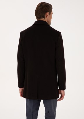 PİERRE CARDİN Kahverengi Erkek Ultra Slim Kaban