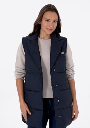 US POLO ASSN Lacivert Kadın Basic Yelek