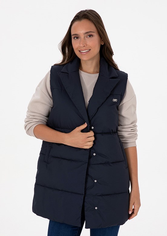 US POLO ASSN Lacivert Kadın Basic Yelek