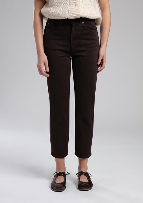 LEE COOPER Kahverengi Kadın Dokuma Pantolon