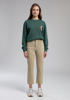 LEE COOPER Yeşil Kadın Dokuma Pantolon
