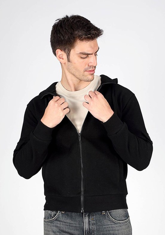 LEE COOPER Siyah Erkek Polar Mont