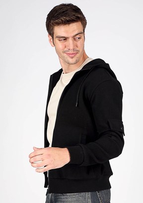 LEE COOPER Siyah Erkek Polar Mont