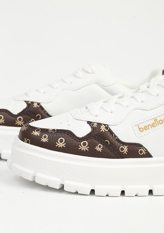 BENETTON Beyaz Kadın Sneaker Ayakkabı