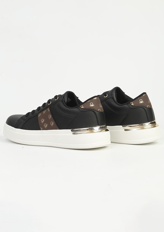 BENETTON Siyah-Beyaz Kadın Sneaker Ayakkabı