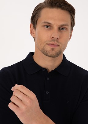 PİERRE CARDİN Lacivert Erkek Slim Kazak