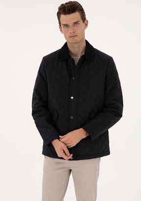 PİERRE CARDİN Lacivert Erkek Basic Mont