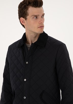 PİERRE CARDİN Lacivert Erkek Basic Mont