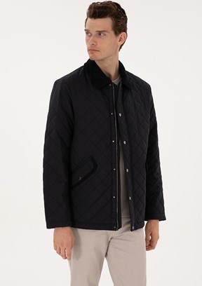 PİERRE CARDİN Lacivert Erkek Basic Mont