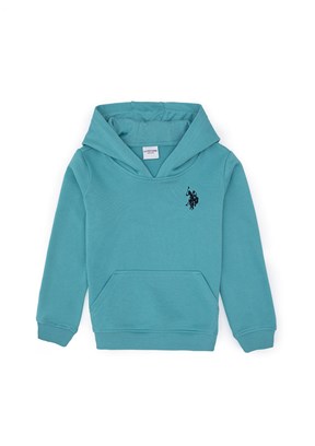 US POLO ASSN Yeşil Erkek Çocuk Basic Sweatshirt