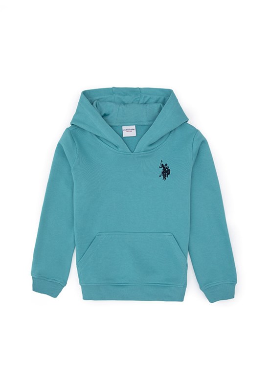 US POLO ASSN Yeşil Erkek Çocuk Basic Sweatshirt
