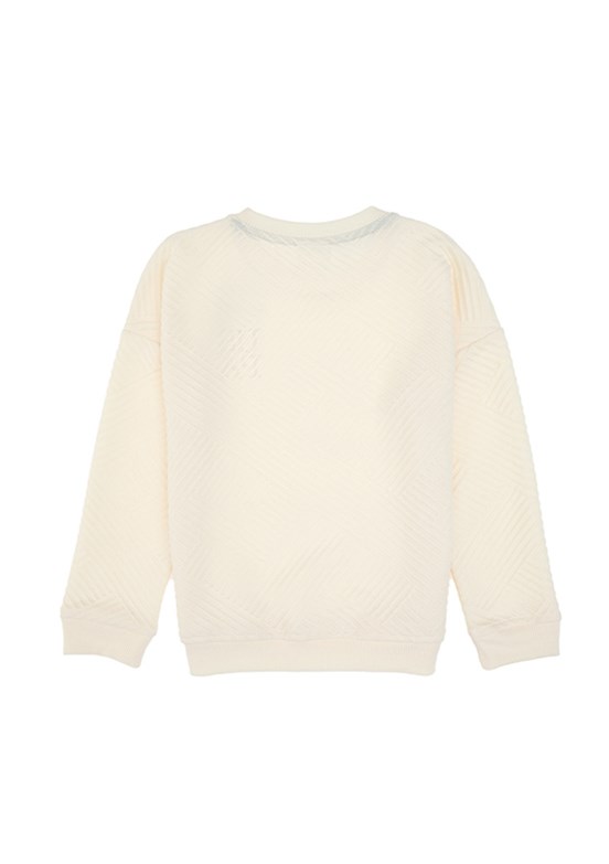 US POLO ASSN Beyaz Erkek Çocuk Comfort Sweatshirt