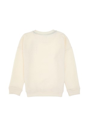 US POLO ASSN Beyaz Erkek Çocuk Comfort Sweatshirt