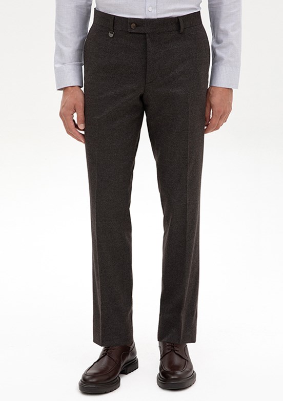 PİERRE CARDİN Kahverengi Erkek Slim Pantolon