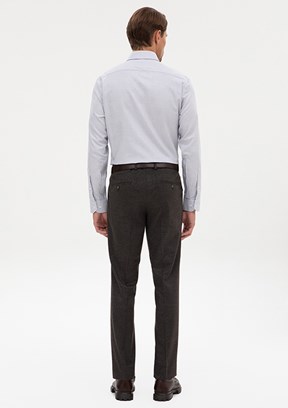 PİERRE CARDİN Kahverengi Erkek Slim Pantolon