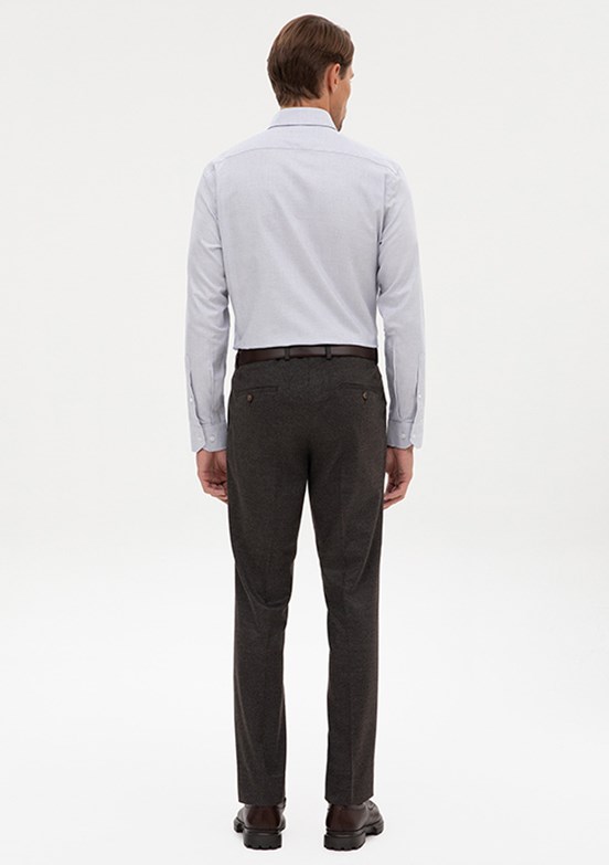 PİERRE CARDİN Kahverengi Erkek Slim Pantolon