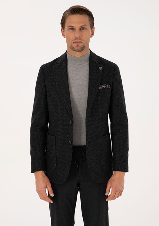 PİERRE CARDİN Antrasit Erkek Slim Ceket