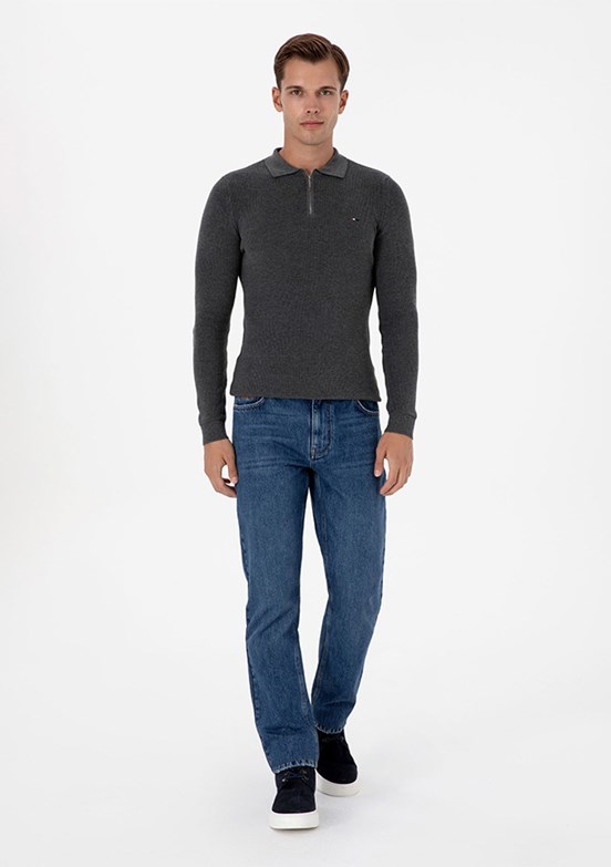 US POLO ASSN Mavi Erkek Straight Jean Pantolon