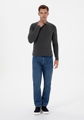 US POLO ASSN Mavi Erkek Straight Jean Pantolon