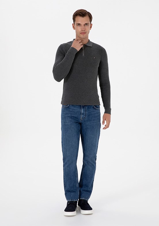 US POLO ASSN Mavi Erkek Straight Jean Pantolon