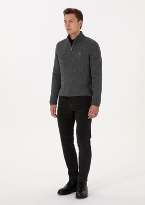 US POLO ASSN Gri Erkek Chino Pantolon