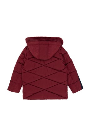 US POLO ASSN Bordo Erkek Çocuk Basic Kaban