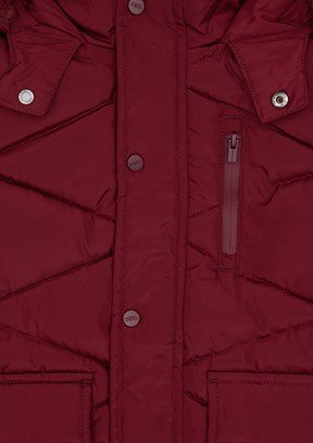 US POLO ASSN Erkek Çocuk Bordo Basic Kaban