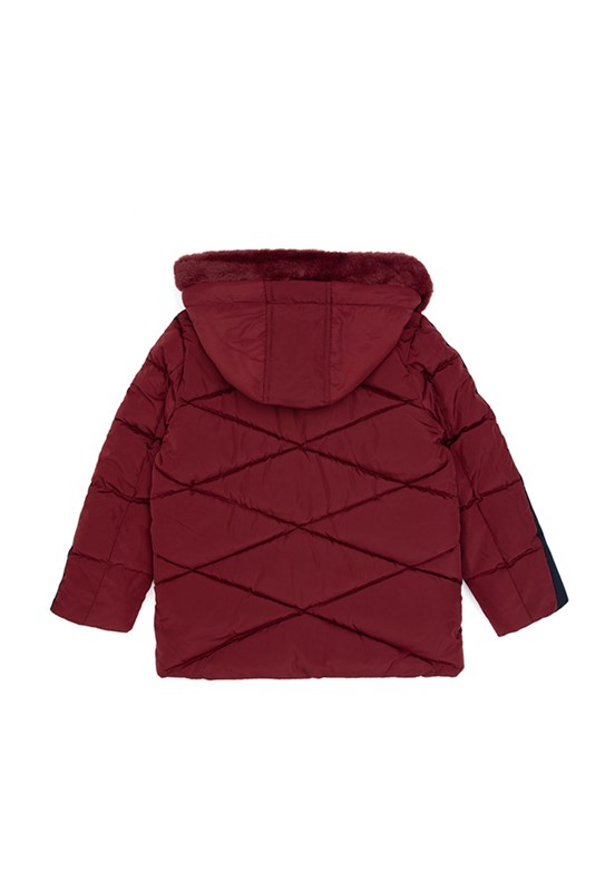 US POLO ASSN Erkek Çocuk Bordo Basic Kaban