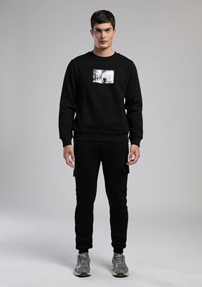 LEE COOPER Siyah Erkek Eşofman Altı