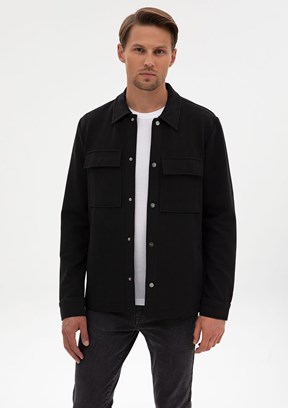 PİERRE CARDİN Siyah Erkek Regular Gömlek