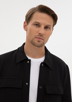 PİERRE CARDİN Siyah Erkek Regular Gömlek