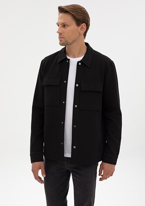 PİERRE CARDİN Siyah Erkek Regular Gömlek