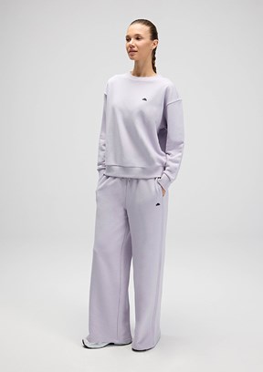 ELLESSE - EF528 Kadın Mor Bol Paça Pantolon