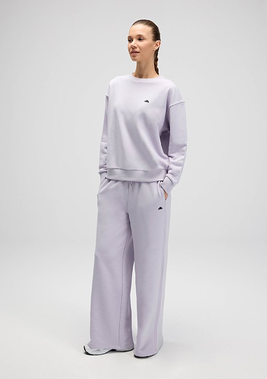 ELLESSE - EF528 Kadın Mor Bol Paça Pantolon
