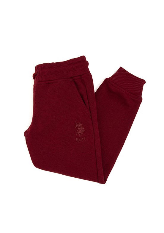 US POLO ASSN Erkek Çocuk Bordo Regular Pantolon