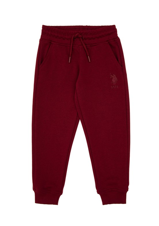 US POLO ASSN Erkek Çocuk Bordo Regular Pantolon