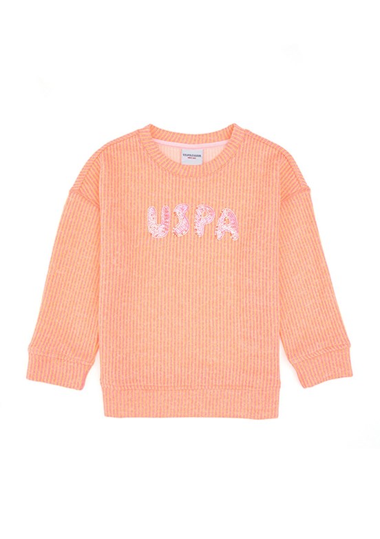 US POLO ASSN Pembe Kız Çocuk Comfort Sweatshirt