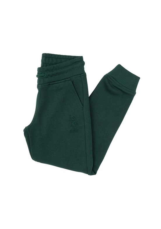 US POLO ASSN Yeşil Erkek Çocuk Regular Pantolon