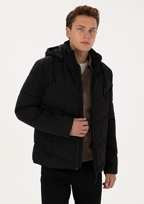 US POLO ASSN Siyah Erkek Basic Mont