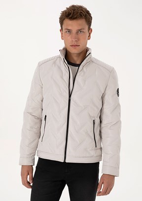 US POLO ASSN Bej Erkek Basic Mont