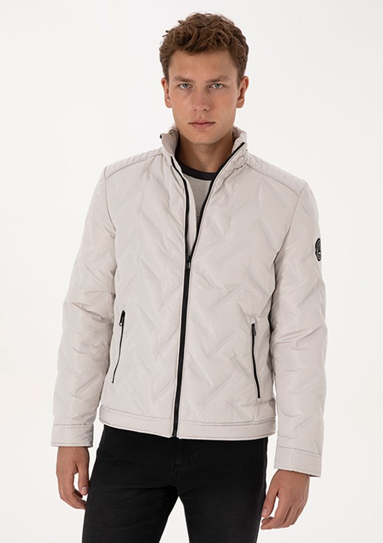 US POLO ASSN Bej Erkek Basic Mont