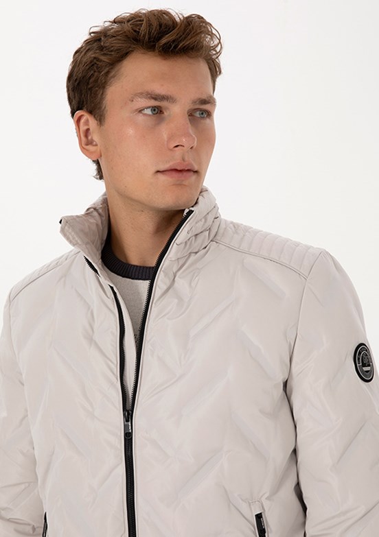 US POLO ASSN Bej Erkek Basic Mont